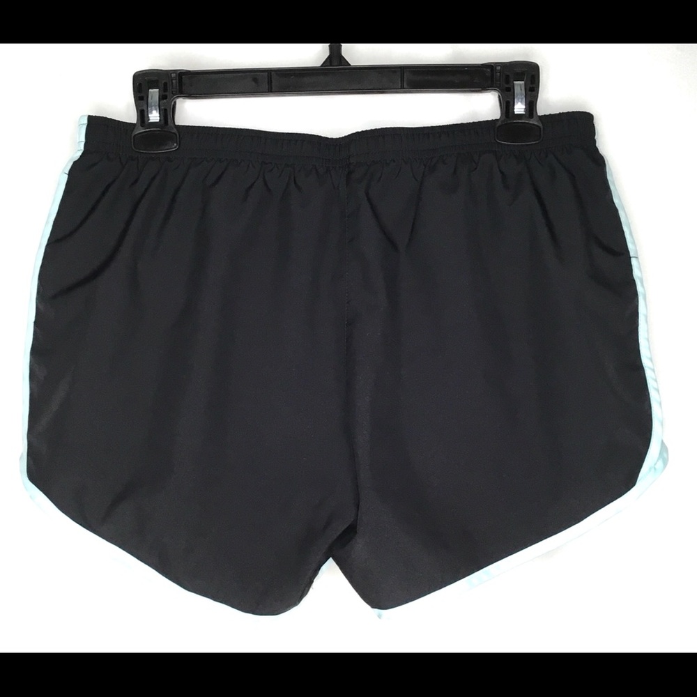 🖤Nike Dri-Fit Womens Track Shorts Size Medium Black Mint Green White Mesh Side - Picture 4 of 8